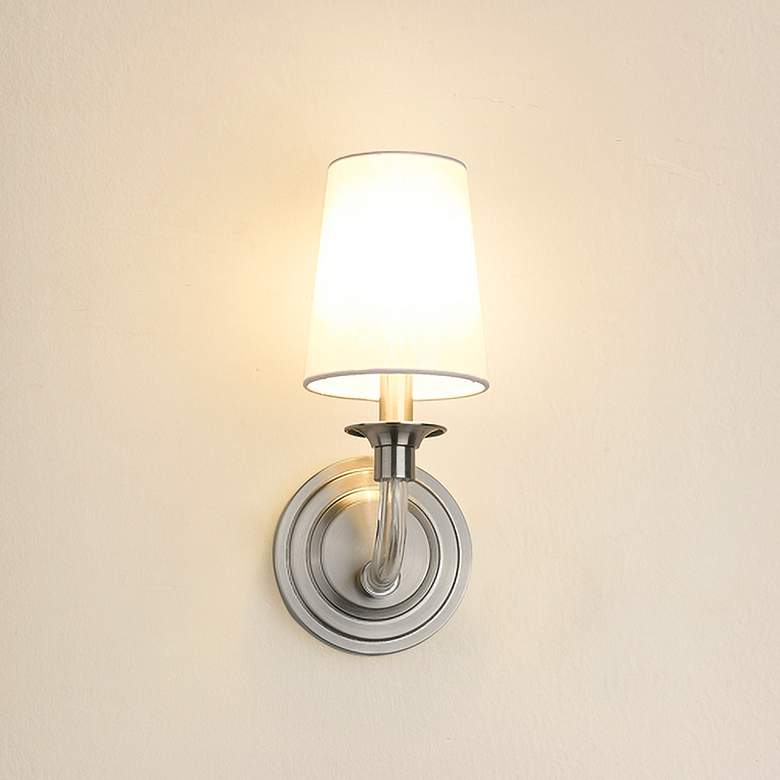 Image 1 Katerina by Z-Lite Brushed Nickel 6.5 inch 1 Light Wall Sconce