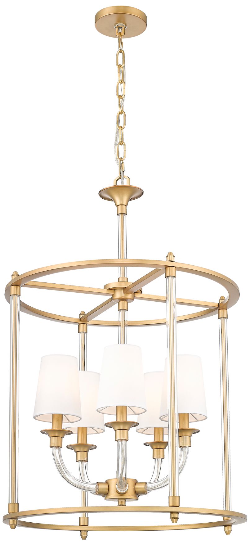 Image 2 Katerina by Z-Lite Rubbed Brass 20 inch 5 Light Chandelier more views