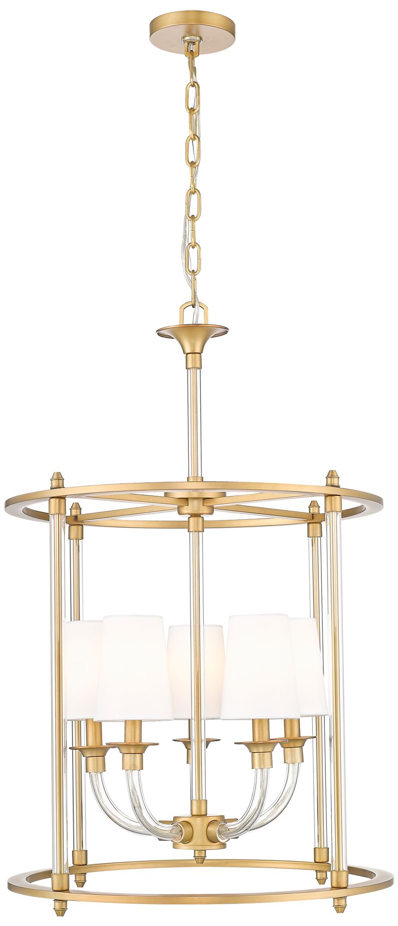 Image 3 Katerina by Z-Lite Rubbed Brass 20 inch 5 Light Chandelier more views