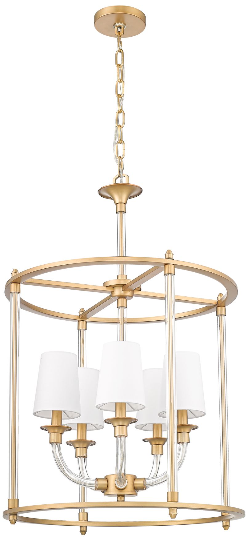 Image 5 Katerina by Z-Lite Rubbed Brass 20 inch 5 Light Chandelier more views