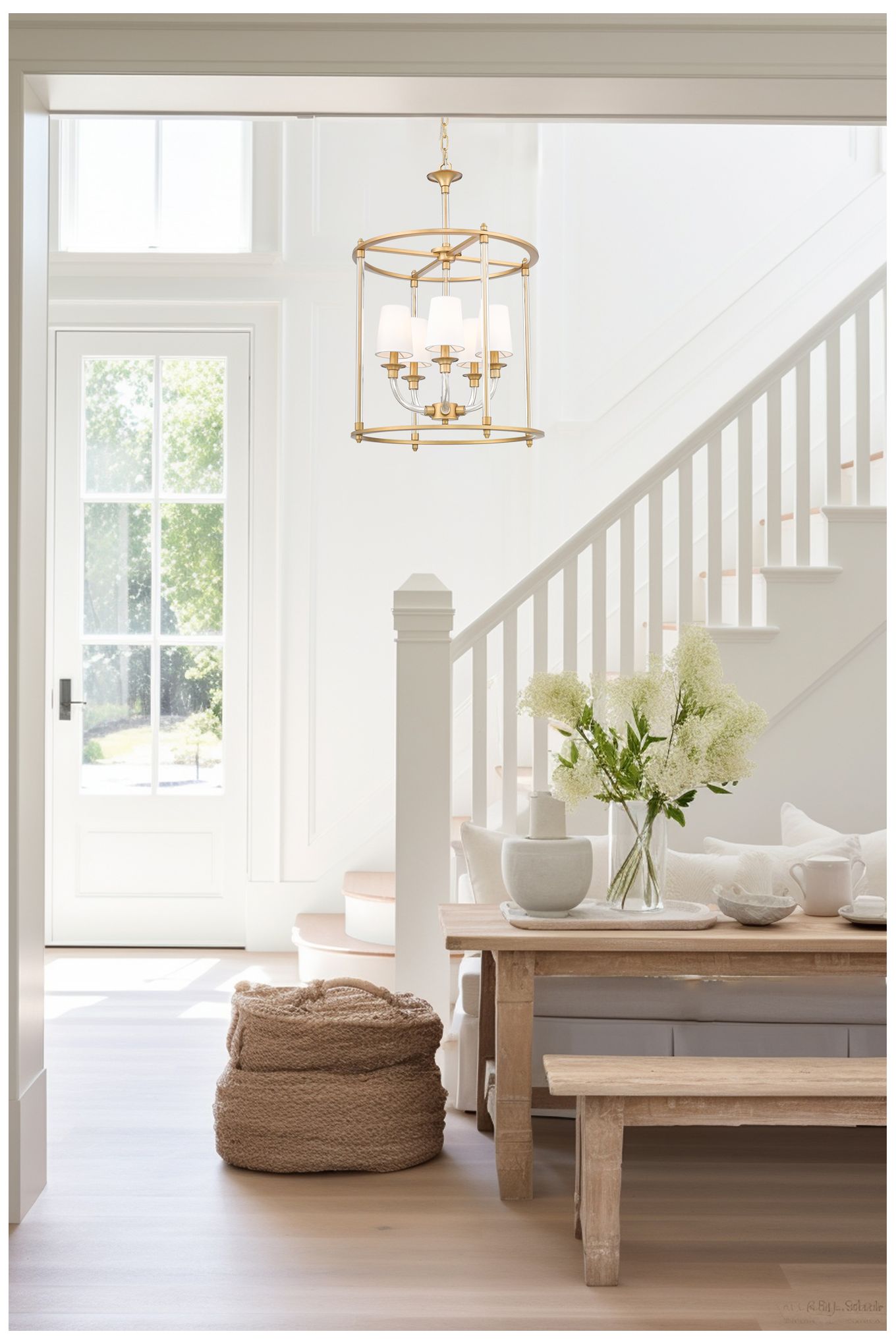 Image 7 Katerina by Z-Lite Rubbed Brass 20 inch 5 Light Chandelier more views