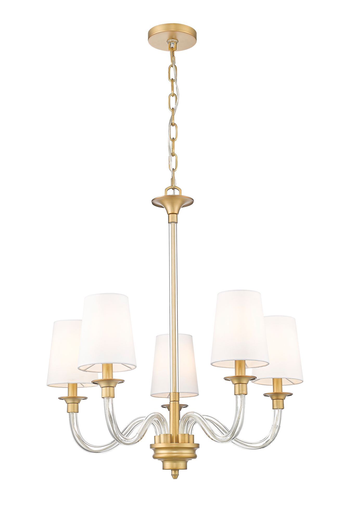 Image 3 Katerina by Z-Lite Rubbed Brass 24 inch 5 Light Chandelier more views