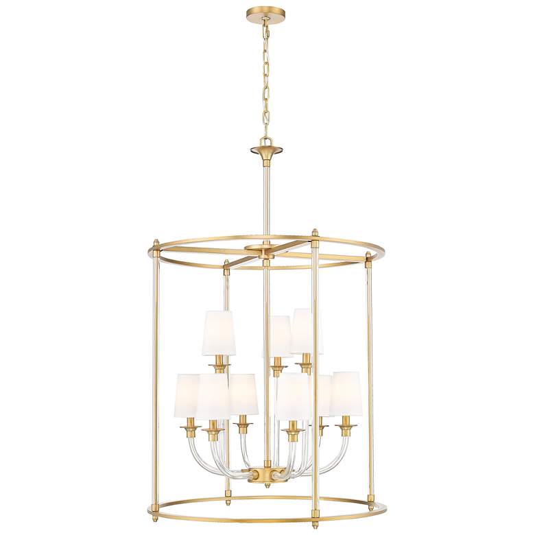 Image 1 Katerina by Z-Lite Rubbed Brass 28 inch 9 Light Chandelier