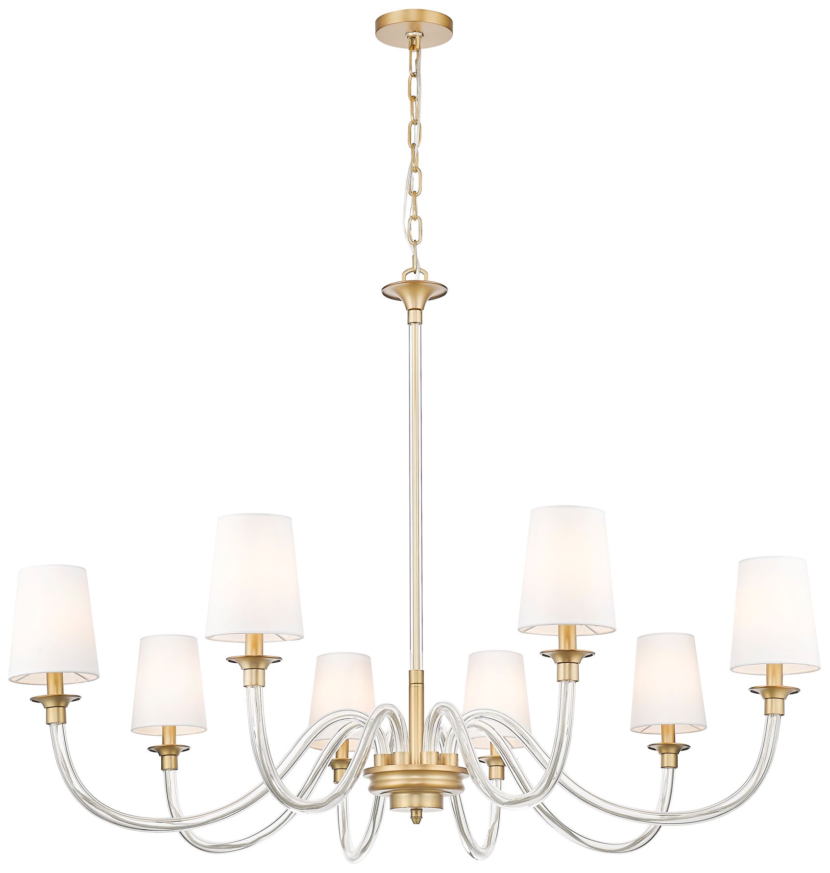 Image 2 Katerina by Z-Lite Rubbed Brass 46 inch 8 Light Chandelier more views