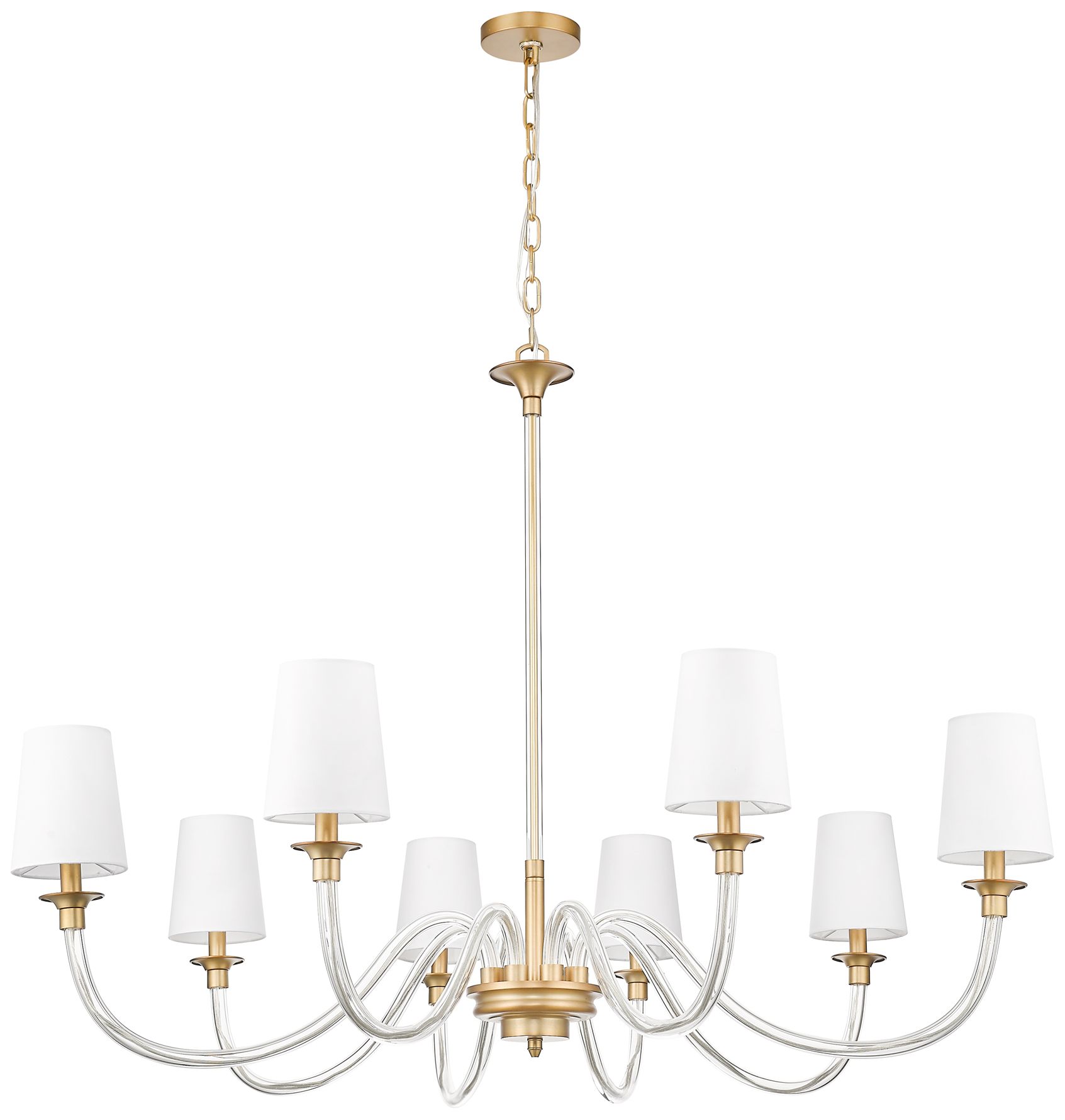 Image 5 Katerina by Z-Lite Rubbed Brass 46 inch 8 Light Chandelier more views