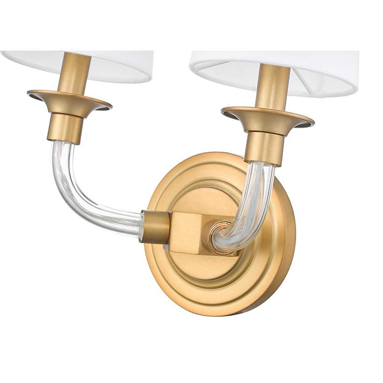 Image 7 Katerina by Z-Lite Rubbed Brass 6.5 inch 2 Light Wall Sconce more views