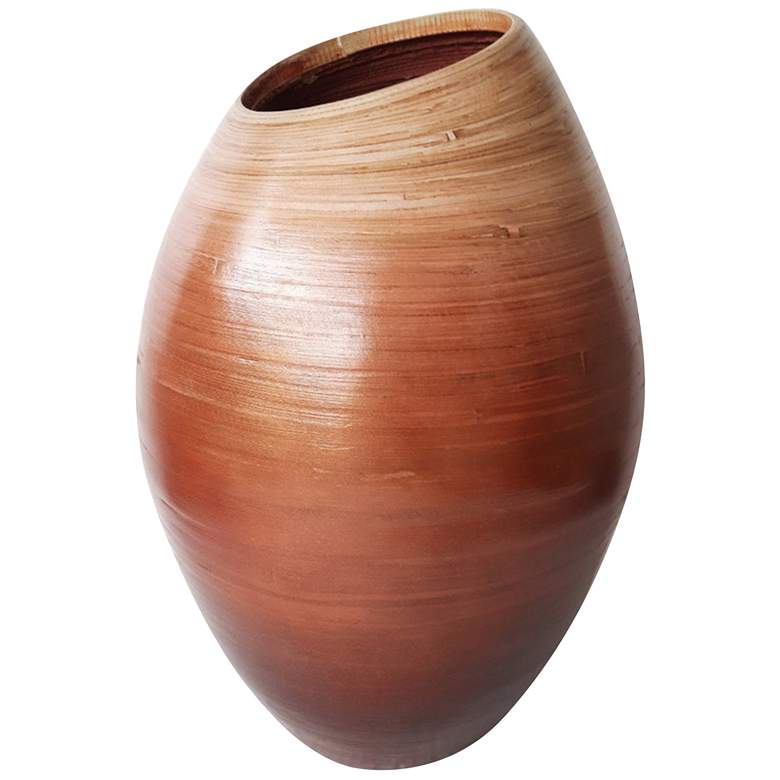 Image 1 Katherine 15.75" High Brown Bamboo Vase