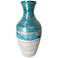 Katherine 15.75" High Turquoise Bamboo Vase - Natural