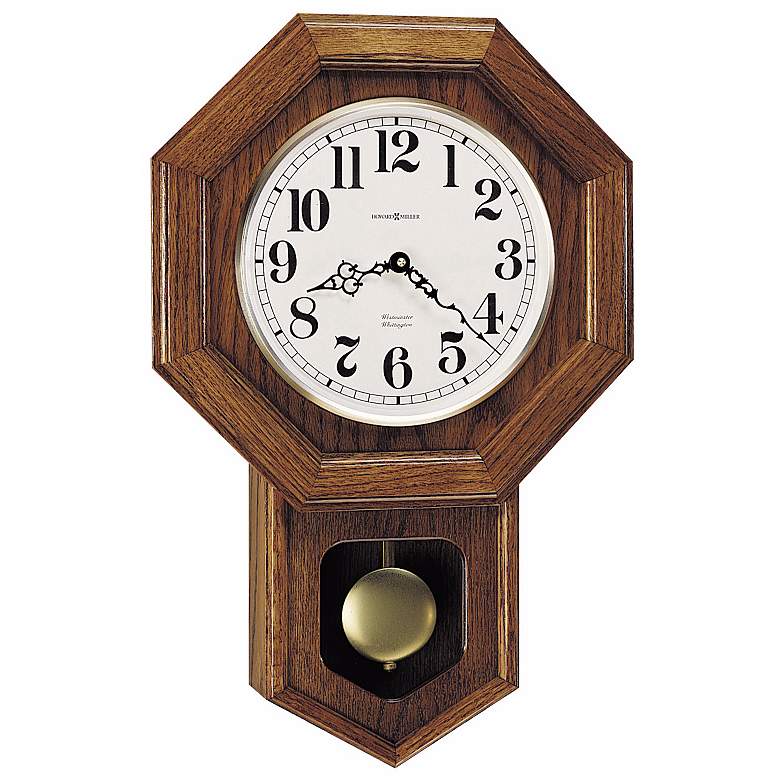 Image 1 Katherine 21 1/4" High Wall Clock with Musical Chimes