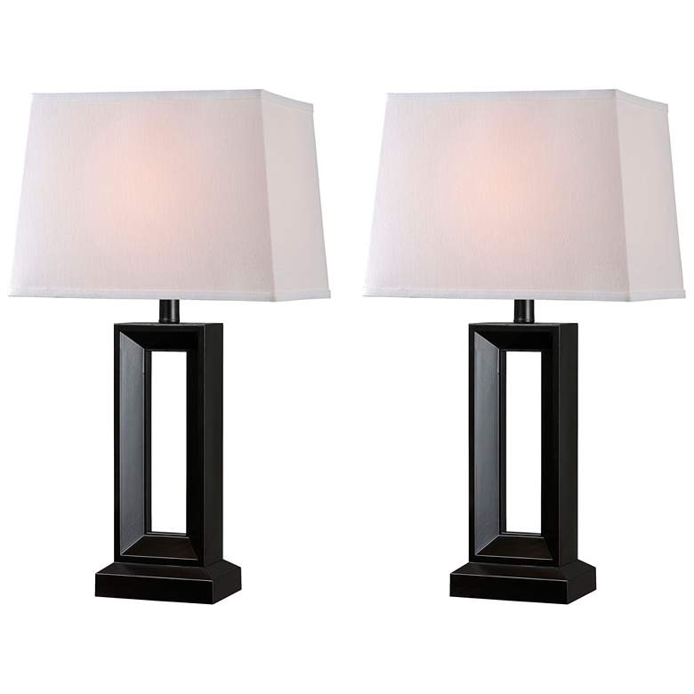 Image 1 Katherine 27.5" Black High Lamp Set of 2
