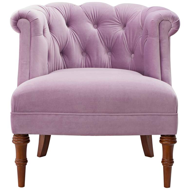 Image 1 Katherine Lavender Velvet Tufted Accent Chair