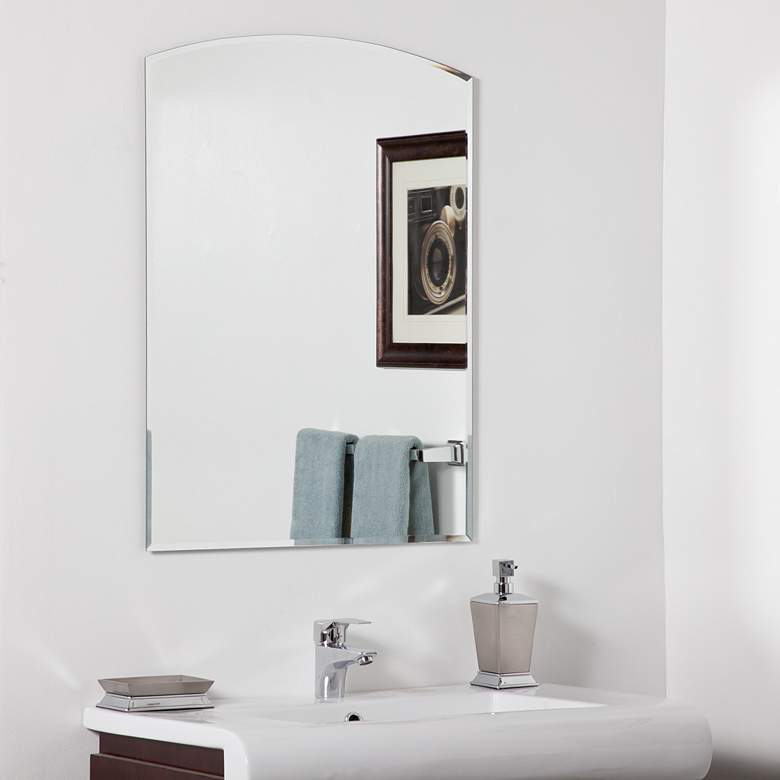 Image 1 Katherine Modern 23 1/2 inch x 31 1/2 inch Arch Wall Mirror