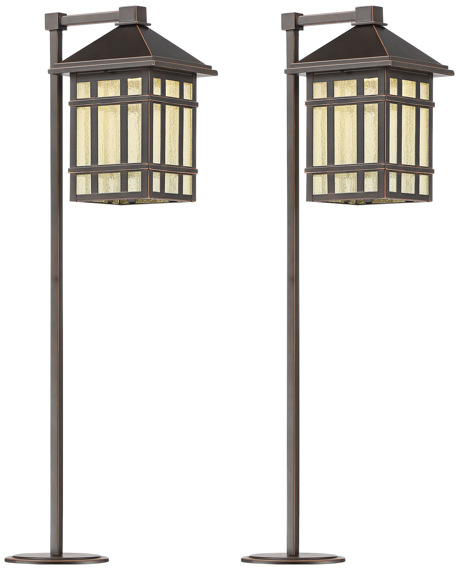 craftsman style solar path lights