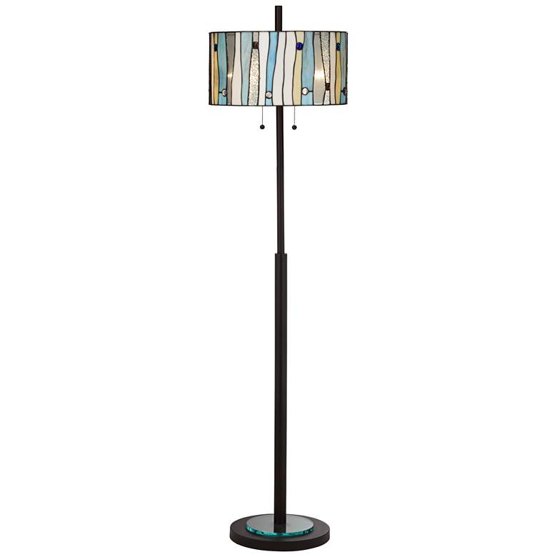 Image 2 Kathy Ireland 63 1/2" Appalachian Spirit Tiffany-Style Floor Lamp