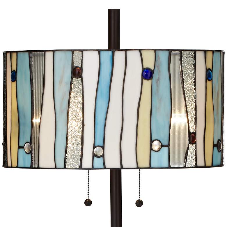 Image 3 Kathy Ireland 63 1/2" Appalachian Spirit Tiffany-Style Floor Lamp more views