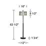 6_Kathy Ireland 63 1/2" Appalachian Spirit Tiffany-Style Floor Lamp more views