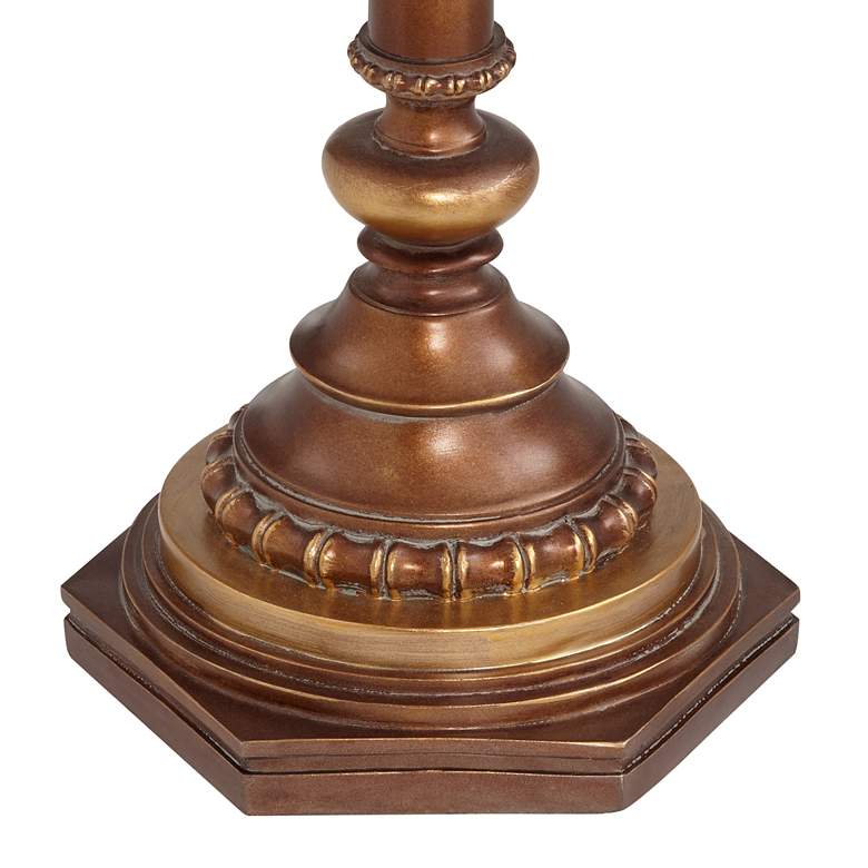 Image 5 Kathy Ireland 65" High Night Light Glass Tray Floor Lamps Set of 2 more views