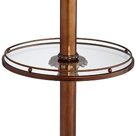 Image5 of Kathy Ireland 65" High Night Light Glass Tray Table Floor Lamp more views