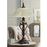Kathy Ireland Amor 26" Glass and Bronze Traditional Accent Table Lamp