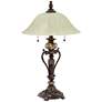 Kathy Ireland Amor 26" Glass and Bronze Traditional Accent Table Lamp