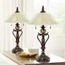 Thumbnail1 of Kathy Ireland Amor 26" High Bronze Traditional Table Lamps Set of 2