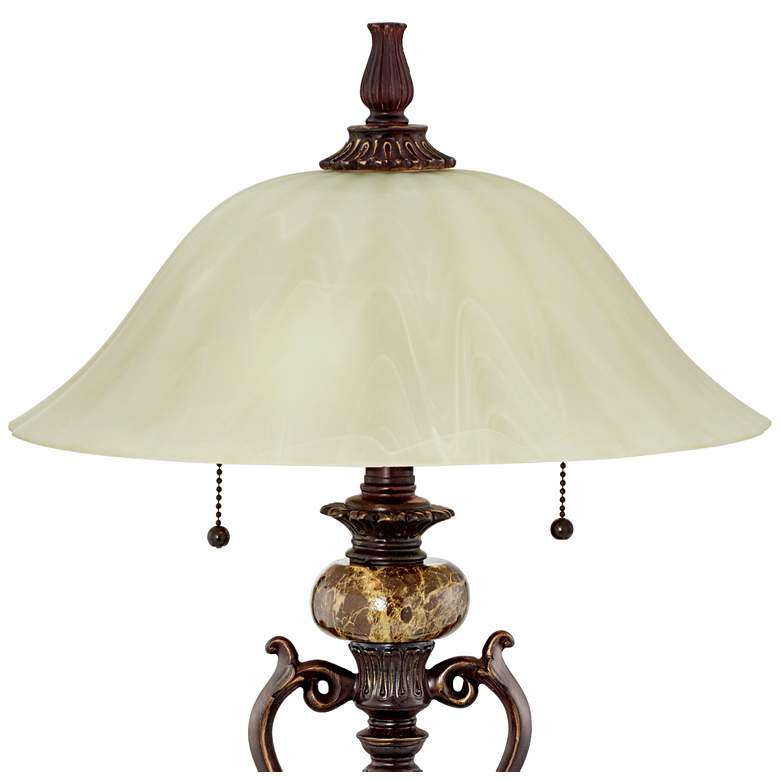 Image 2 Kathy Ireland Amor 26 inch High Bronze Traditional Table Lamps Set of 2 more views