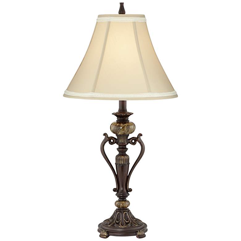 Image 2 Kathy Ireland Amor Collection 29 inch High Bronze Accent Table Lamp
