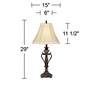 Kathy Ireland Amor Collection 29" High Bronze Accent Table Lamp