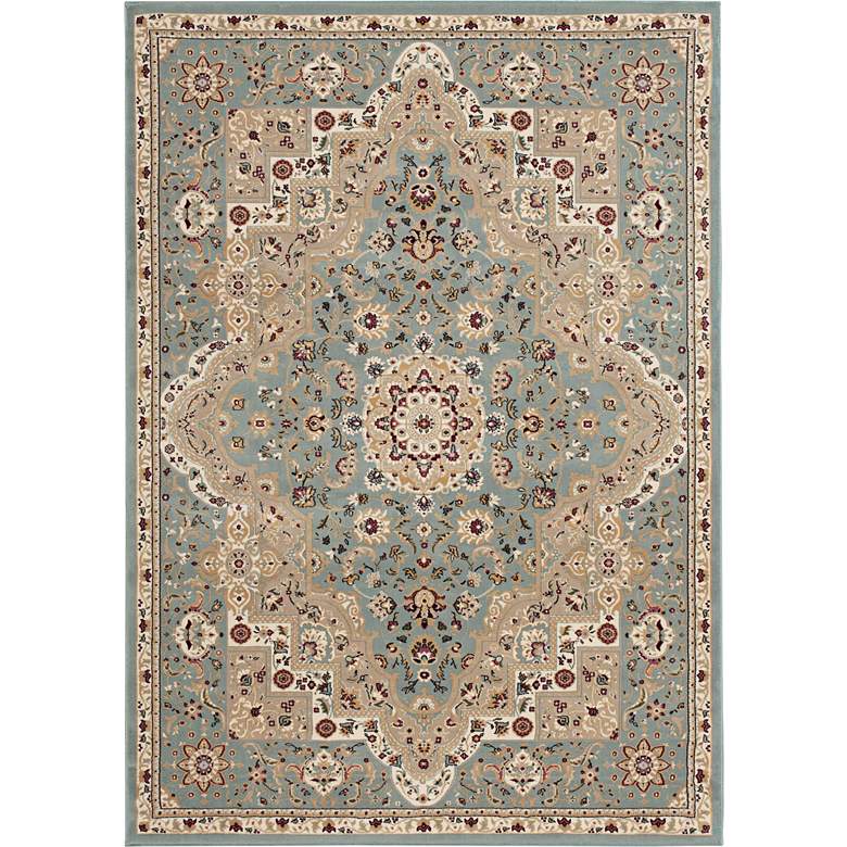 Image 1 Kathy Ireland Antiquities ANT06 5'3"x7'4" Blue Rug