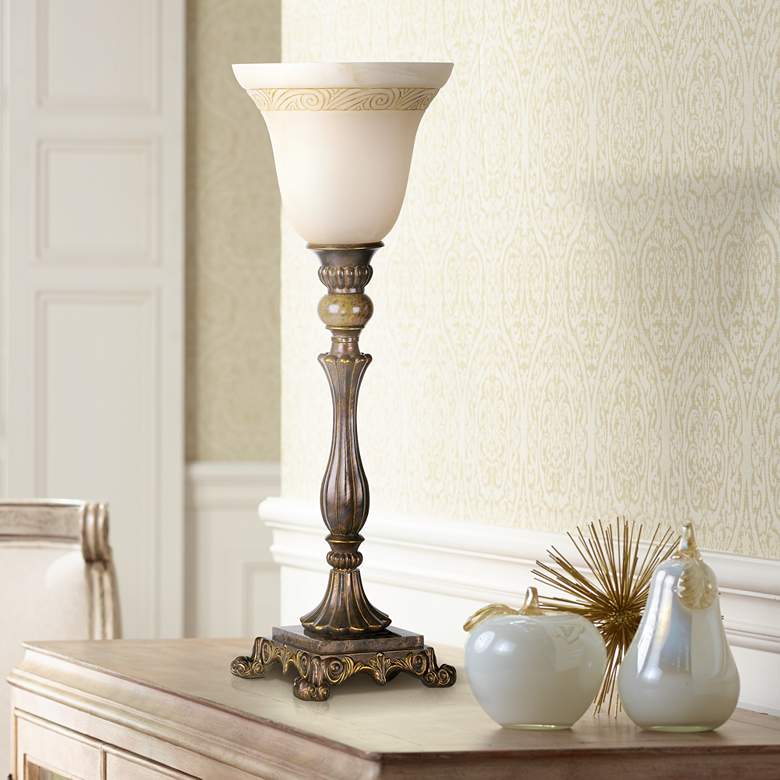 Image 1 Kathy Ireland Buckingham Uplight Table Torchiere