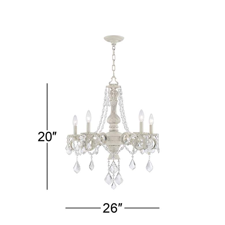 Image 6 Kathy Ireland Chateau de Conde 26 inch Wide Traditional 5-Light Chandelier more views
