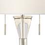 Kathy Ireland Crystal Carriage Clear Funnel Table Lamp