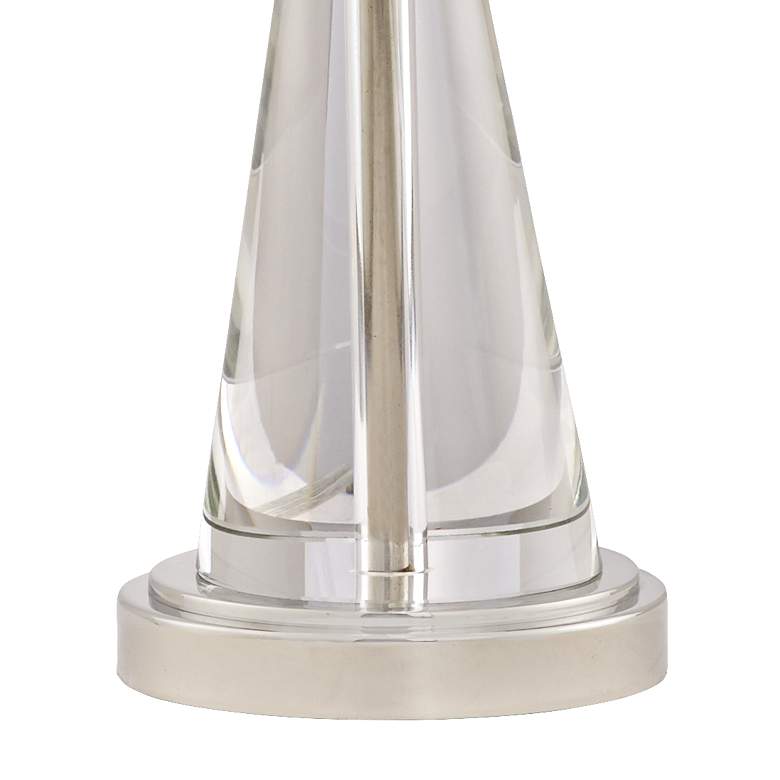 Image 5 Kathy Ireland Crystal Carriage Clear Funnel Table Lamp more views