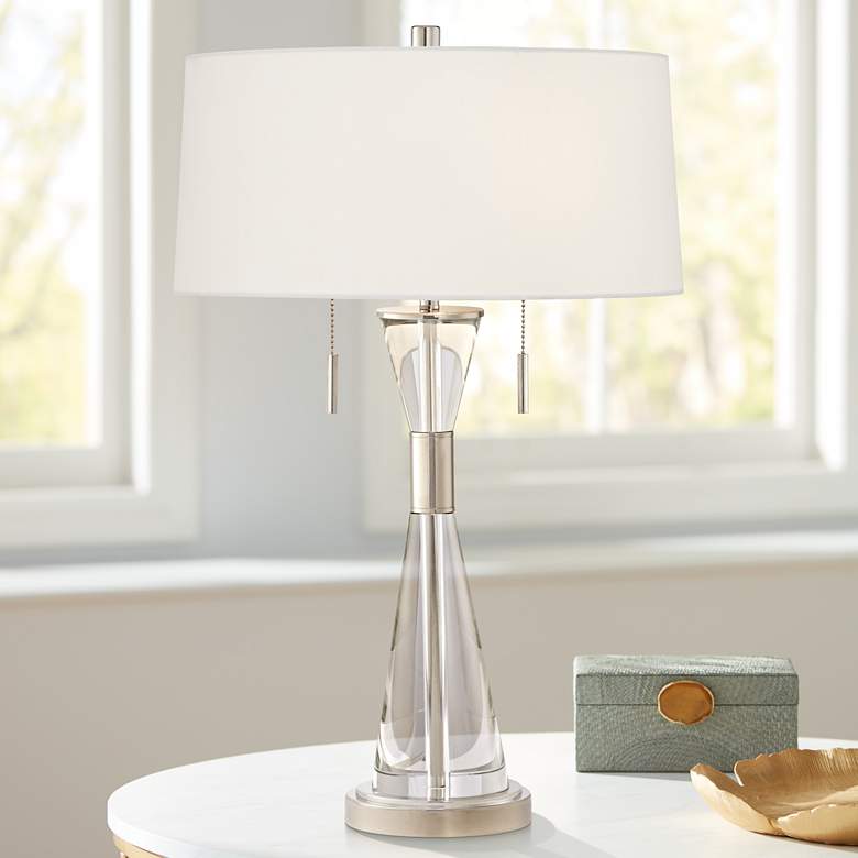 Image 1 Kathy Ireland Crystal Carriage Clear Glass Table Lamp