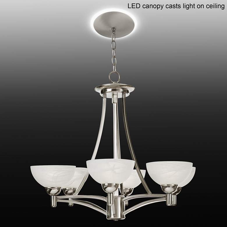 Image 1 Kathy Ireland Deco Scale Chandelier with LED Canopy