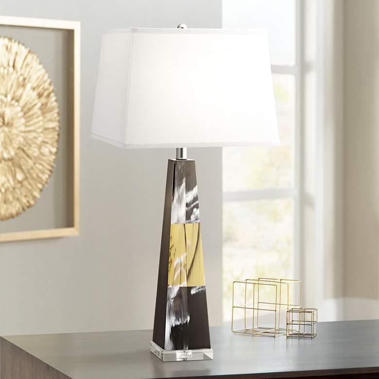 Image 1 Kathy Ireland Dreamscape Faux Ox Horn Table Lamp