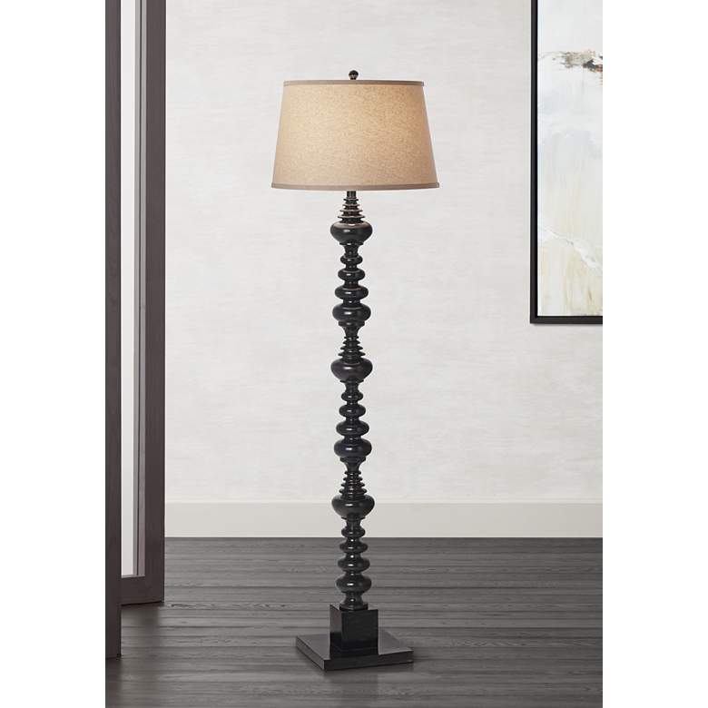 Image 1 Kathy Ireland Essentials 61 1/4" High Spiral Floor Lamp