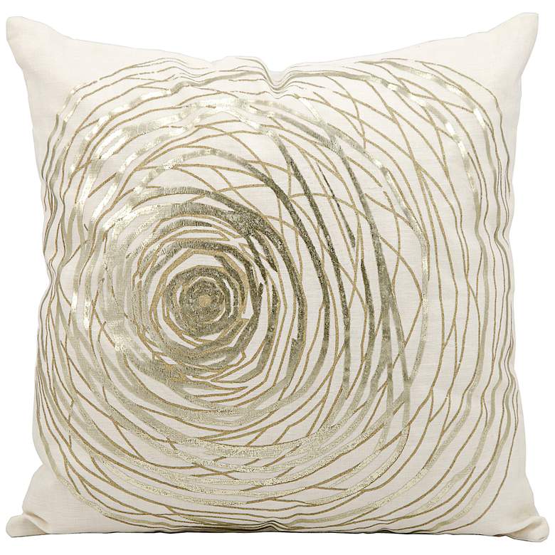 Image 1 Kathy Ireland Eternity 19" Square White Pillow