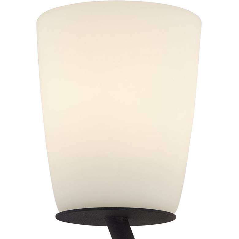 Image 3 Kathy Ireland Everly 62 1/2" 2-Light Metal and Glass Floor Lamp more views