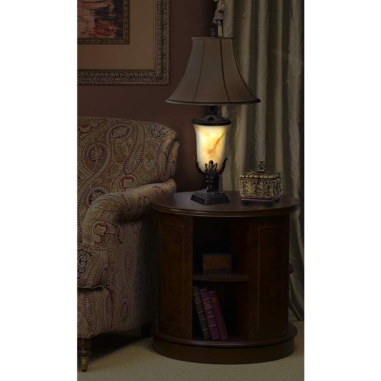 Image 3 Kathy Ireland Garden Blossom 36 1/2" Classic Night Light Table Lamp more views