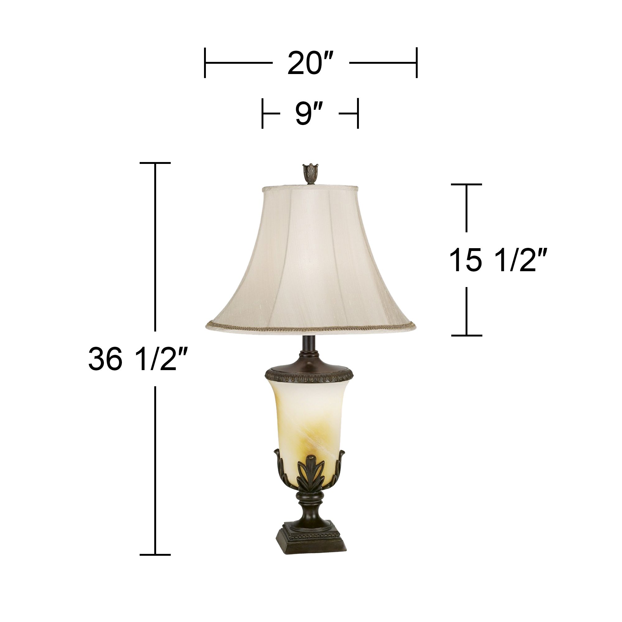 Image 5 Kathy Ireland Garden Blossom 36 1/2" Classic Night Light Table Lamp more views