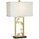 Kathy Ireland Golden Leaves Gold Table Lamp