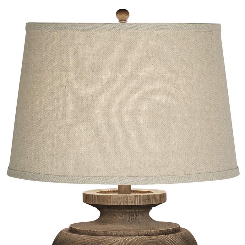 Image 4 Kathy Ireland Grand Maison 30 inch Faux Wood Traditional Table Lamp more views
