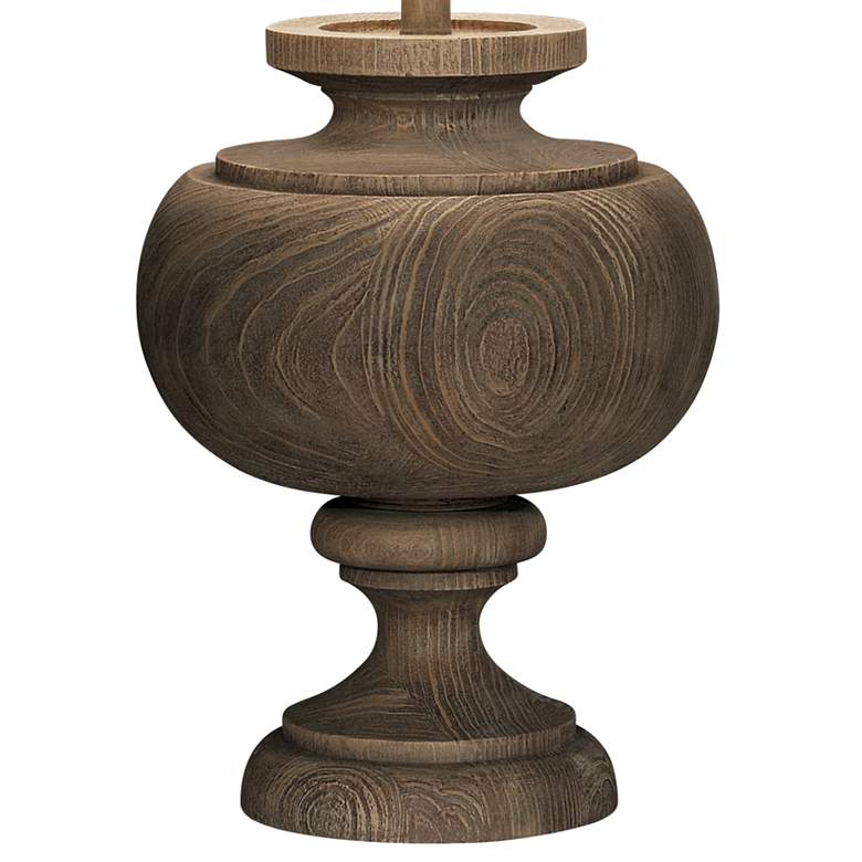 Image 5 Kathy Ireland Grand Maison 30 inch Faux Wood Traditional Table Lamp more views