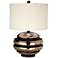 Kathy Ireland Grand Sphere Black And Gold Table Lamp