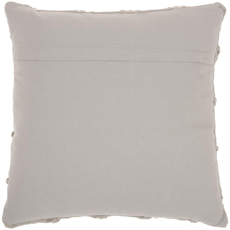 Image 4 Kathy Ireland Gray Pin Tucked 18 inch Square Throw Pillow more views