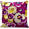 Kathy Ireland Happiness 18" Square Multicolor Pillow