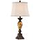 Kathy Ireland Home Mulholland 30" Marble Finish Traditional Table Lamp
