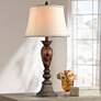 Kathy Ireland Home Mulholland 33" High Marbleized Finish Table Lamp