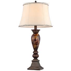 Image3 of Kathy Ireland Home Mulholland 33" High Marbleized Finish Table Lamp more views